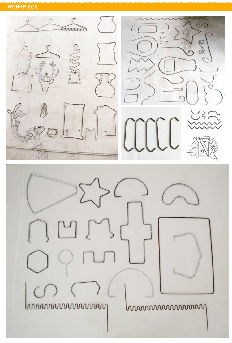 bending samples of wire bending machine - judutechnology