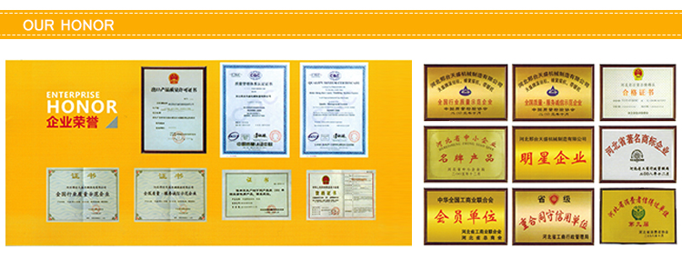 certificate of stirrup bending machine