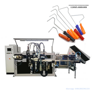 Fully Automatic PLC Paint Roller Handle Making Machine Paint Roller Brush Forming Synchronized Installation Handle All in A Machine
