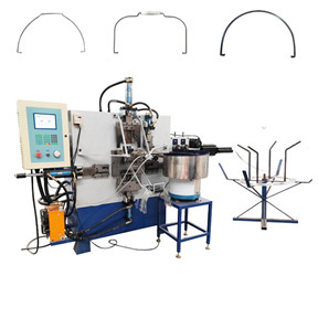 Factory Production High Speed Hydraulic Steel Wire Automatic Bucket Handle Making Machine with Plastic Grip Auto Insertion