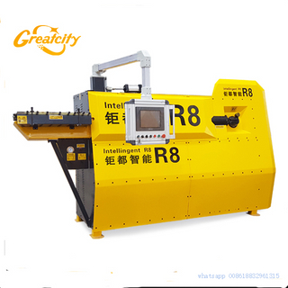 Bi-direction Process 5-10mm Double Line Wire Automatic Stirrup Bender Cnc Stirrup Bending Machine producer